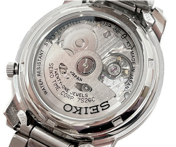 SEIKO セイコー 5 オートマチック 腕時計 中古  7S26-03S0 自動巻き ファイブ シルバー 銀色 メンズ