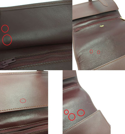 Cartier マストライン 小物入れ 中古  カルティエ ジュエリーケース ボルドー コンパクト