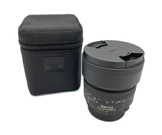 SIGMA 15mm F2.8 EX DG フィッシュアイ ニコンマウント 中古  シグマ 魚眼レンズ カメラ ケース fisheye