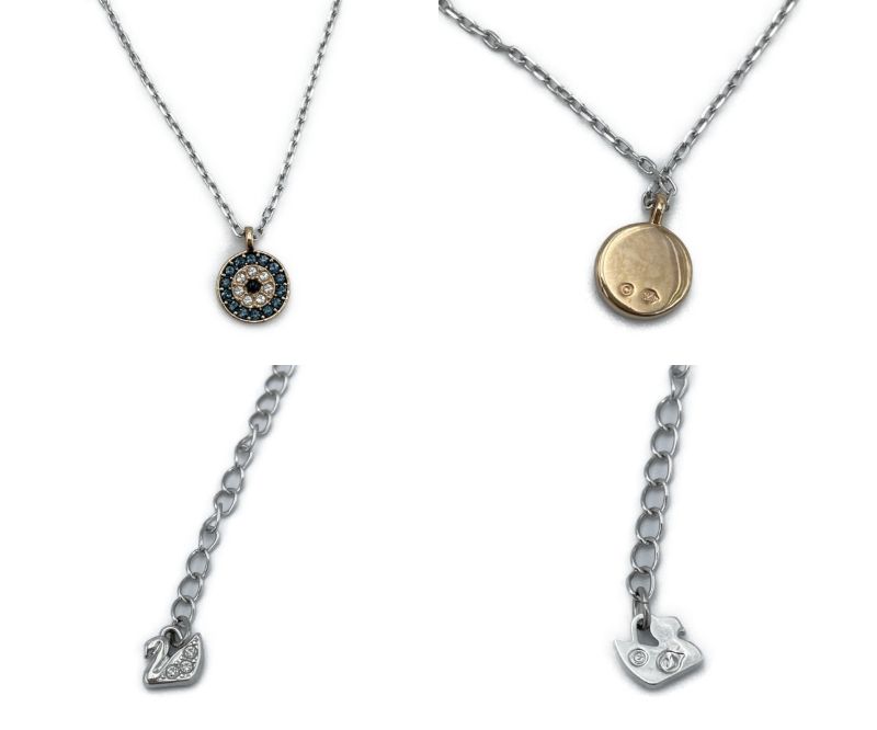 SWAROVSKI wishesEvilEye ペンダント セット 中古  スワロフスキー ネックレス アクセサリー ジュエリー おしゃれ