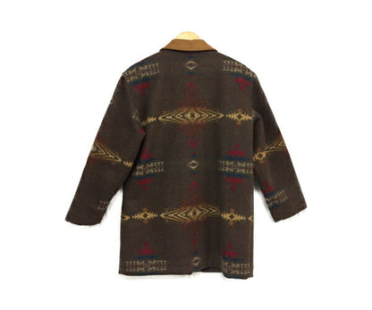 PENDLETON ペンドルトン ネイティブ柄 ウール混 コート  Sサイズ 中古  ブランケットコート 幾何学模様 レディース ハーフ