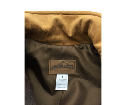 PENDLETON ペンドルトン ネイティブ柄 ウール混 コート  Sサイズ 中古  ブランケットコート 幾何学模様 レディース ハーフ
