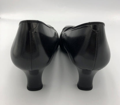 ワコール Comfoot エクセレントコレクション パンプス 24.5cm EEEE 中古  wacoal コムフット スエード レディース シューズ 靴 ブラック