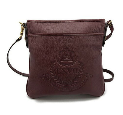 LAUREN RALPH LAUREN ローレン ラルフローレン LXVII ショルダーバッグ 中古  ボルドー レッド 赤 レディース ブランド レザー