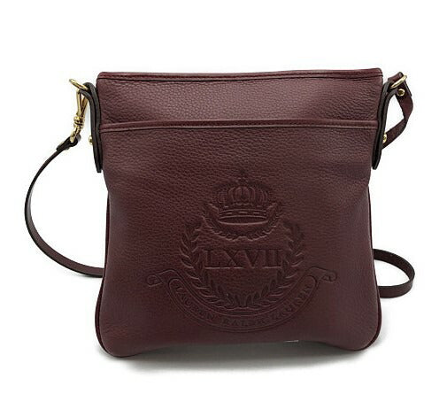 LAUREN RALPH LAUREN ローレン ラルフローレン LXVII ショルダーバッグ 中古  ボルドー レッド 赤 レディース ブランド レザー