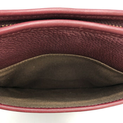 LAUREN RALPH LAUREN ローレン ラルフローレン LXVII ショルダーバッグ 中古  ボルドー レッド 赤 レディース ブランド レザー