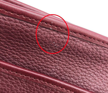 LAUREN RALPH LAUREN ローレン ラルフローレン LXVII ショルダーバッグ 中古  ボルドー レッド 赤 レディース ブランド レザー