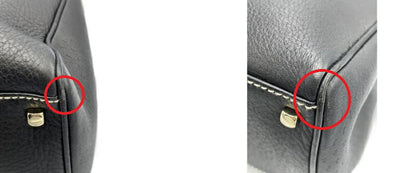 Salvatore Ferragamo ガンチーニ レザー ハンドバッグ 中古  サルヴァトーレフェラガモ AB-21 3387 本革 鞄 ブランド