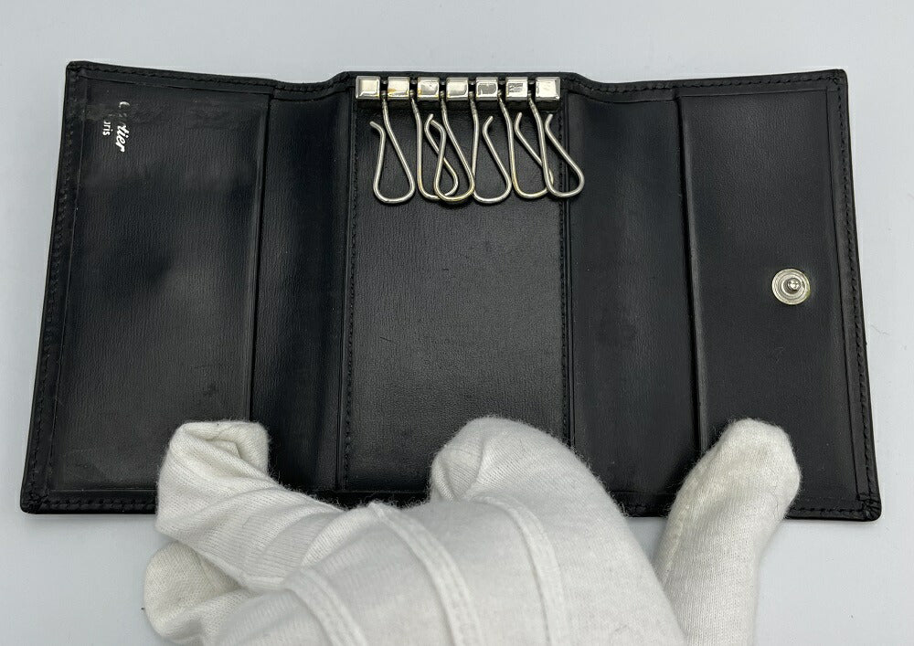 Cartier パシャ 6連 キーケース 中古  カルティエ 鍵 小物 ブランド おしゃれ レザー 本革