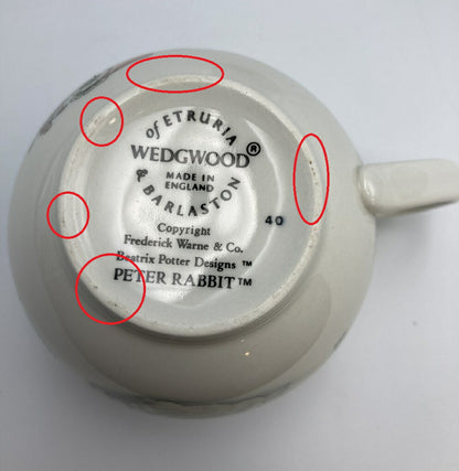 Wedgwood ウェッジウッド   カップ＆ソーサー、デザートプレート 6点セット 中古  コーヒーカップ イギリス ティーセット キャラクター