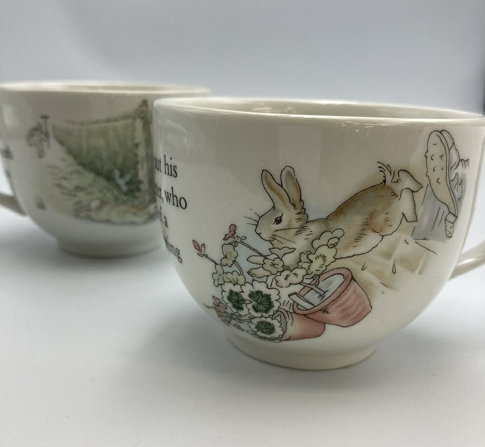 Wedgwood ウェッジウッド   カップ＆ソーサー、デザートプレート 6点セット 中古  コーヒーカップ イギリス ティーセット キャラクター