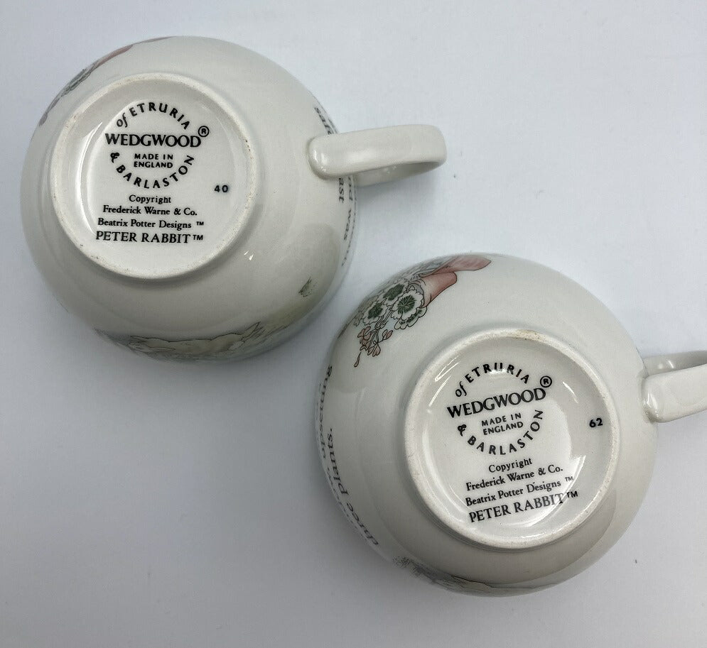 Wedgwood ウェッジウッド   カップ＆ソーサー、デザートプレート 6点セット 中古  コーヒーカップ イギリス ティーセット キャラクター