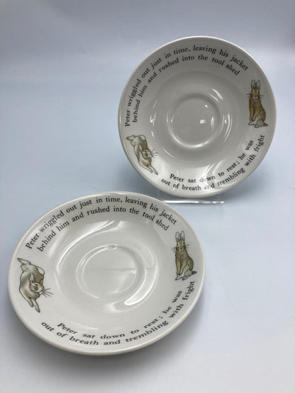 Wedgwood ウェッジウッド   カップ＆ソーサー、デザートプレート 6点セット 中古  コーヒーカップ イギリス ティーセット キャラクター