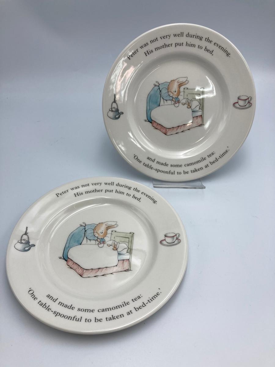 Wedgwood ウェッジウッド   カップ＆ソーサー、デザートプレート 6点セット 中古  コーヒーカップ イギリス ティーセット キャラクター