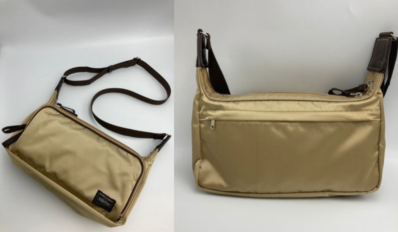 PORTER ポーター ショルダーバッグ ボディバッグ ゴールド 中古　 吉田カバン ユニセックス メンズ レディース