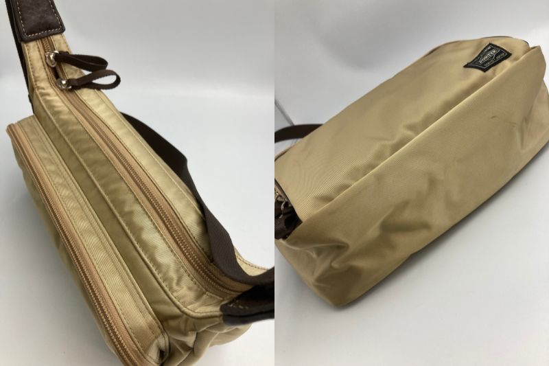 PORTER ポーター ショルダーバッグ ボディバッグ ゴールド 中古　 吉田カバン ユニセックス メンズ レディース
