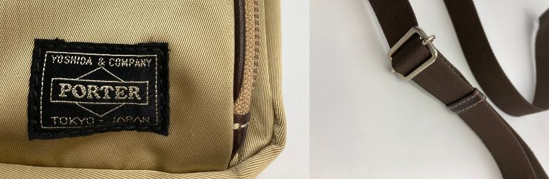 PORTER ポーター ショルダーバッグ ボディバッグ ゴールド 中古　 吉田カバン ユニセックス メンズ レディース