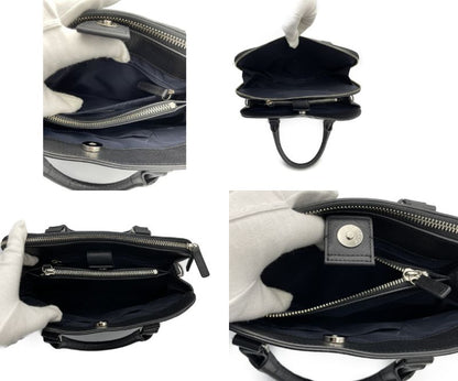 agnes b. レザー 2way バッグ 中古  アニエスベー 本革 鞄 ハンド ショルダー 肩掛け ブラック