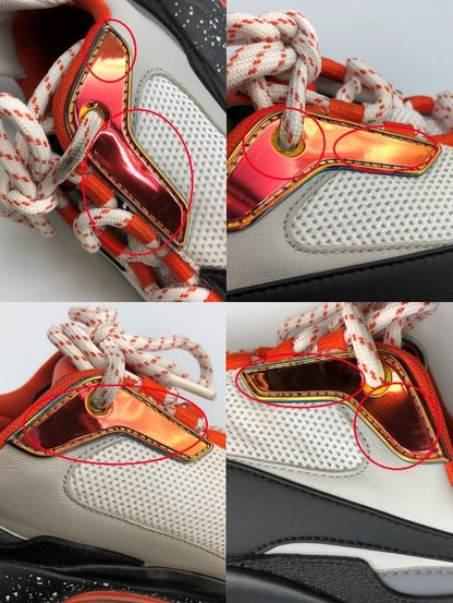 PUMA プーマ THUNDER ELECTRIC サンダーエレクトリック スニーカー 27cm 中古  ローカットスニーカー メンズ オレンジ ブラック ホワイト 靴