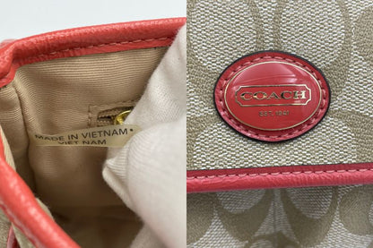 COACH PVC シグネチャー ショルダー バッグ 中古  コーチ F48759 鞄 肩掛け 斜め掛け 小さめ ブランド コンパクト