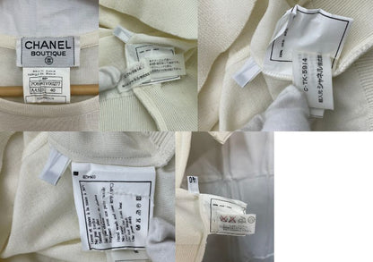 CHANEL 半袖 ニット L 40 中古  シャネル サマーニット 夏 ブランド トップス ココマーク