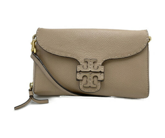TORY BURCH レザー ウォレット ショルダー 中古  トリーバーチ バッグ 鞄 本革 財布 ポシェット ブランド