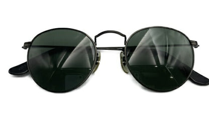 Ray-Ban ボシュロム　米国製 スモールラウンド サングラス カーキ W1574 YTBK 中古  レイバン アメリカ USA オールド ヴィンテージ