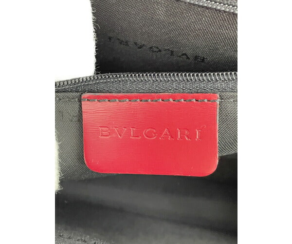 BVLGARI レザー ハンドバッグ 中古  ブルガリ 本革 鞄 ブランド レディース レッド 赤 通勤