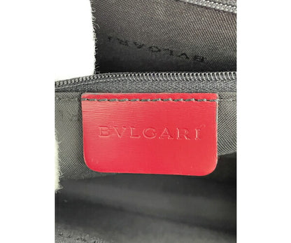 BVLGARI レザー ハンドバッグ 中古  ブルガリ 本革 鞄 ブランド レディース レッド 赤 通勤