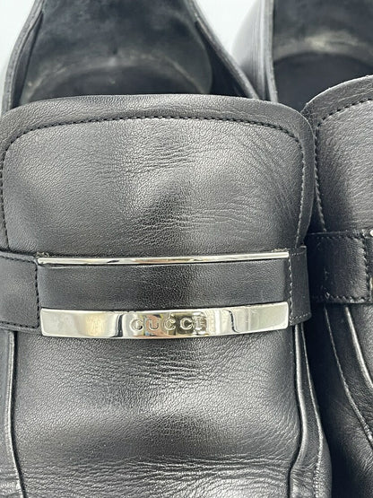 GUCCI ビジネス シューズ 158436 39E(約25.0) 中古  グッチ 靴 ローファー レザー 本革 ブランド メンズ