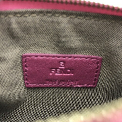 FENDI フェンディ ラミネート レザー キーリング付 コインケース 中古  ブランド ピンク ウォレット 小物 レディース 小銭入れ