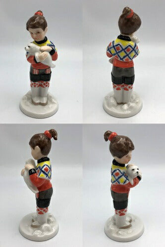 Royal Copenhagen イヤー フィギュリン 2010 ガール IVALU 中古  ロイヤルコペンハーゲン 女の子 2010年 置き物 置物 インテリア