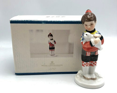 Royal Copenhagen イヤー フィギュリン 2010 ガール IVALU 中古  ロイヤルコペンハーゲン 女の子 2010年 置き物 置物 インテリア