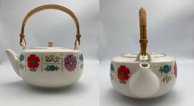 Noritake オールドノリタケ Ivory China 1960年代  煎茶揃い 5客 中古　 湯呑 急須 茶器 レトロ カップ アイボリー チャイナ