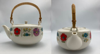 Noritake オールドノリタケ Ivory China 1960年代  煎茶揃い 5客 中古　 湯呑 急須 茶器 レトロ カップ アイボリー チャイナ