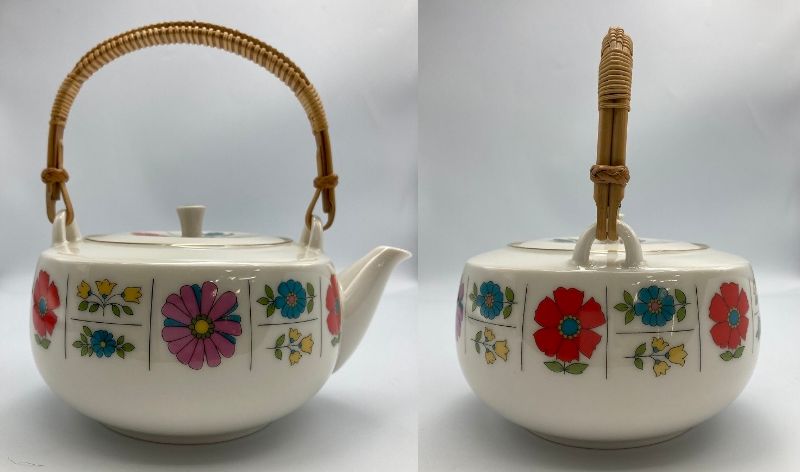 Noritake オールドノリタケ Ivory China 1960年代  煎茶揃い 5客 中古　 湯呑 急須 茶器 レトロ カップ アイボリー チャイナ