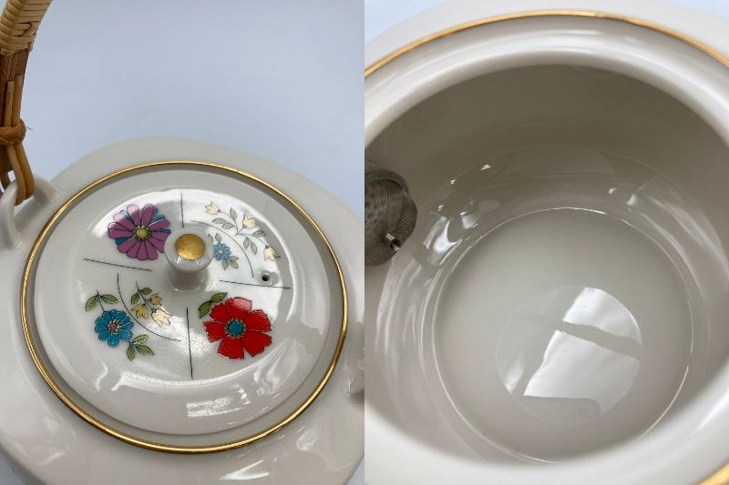Noritake オールドノリタケ Ivory China 1960年代  煎茶揃い 5客 中古　 湯呑 急須 茶器 レトロ カップ アイボリー チャイナ
