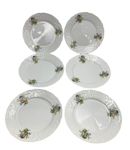 Rosenthal クラシックローズ 20cmプレート ６枚 中古  ローゼンタール 洋食器 花柄 セット 皿 ホワイト