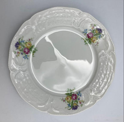 Rosenthal クラシックローズ 20cmプレート ６枚 中古  ローゼンタール 洋食器 花柄 セット 皿 ホワイト