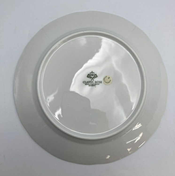 Rosenthal クラシックローズ 20cmプレート ６枚 中古  ローゼンタール 洋食器 花柄 セット 皿 ホワイト