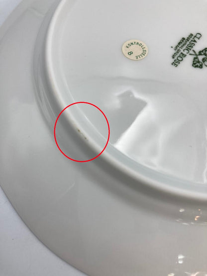 Rosenthal クラシックローズ 20cmプレート ６枚 中古  ローゼンタール 洋食器 花柄 セット 皿 ホワイト