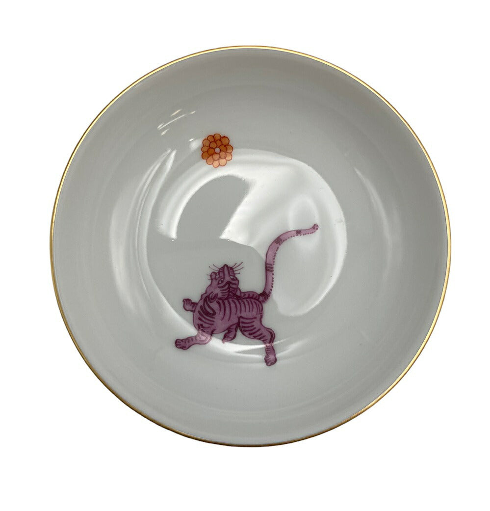 Meissen マイセン 会員記念品　小皿　2009年 中古 スモール 虎 アニマル 非売品 プレート どうぶつ 干支