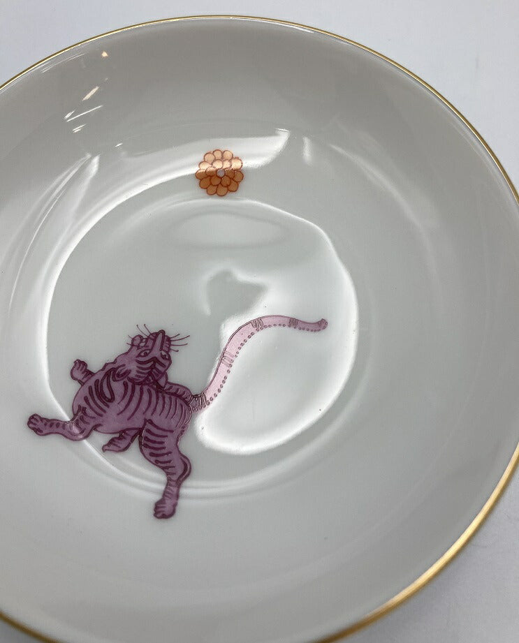 Meissen マイセン 会員記念品　小皿　2009年 中古 スモール 虎 アニマル 非売品 プレート どうぶつ 干支