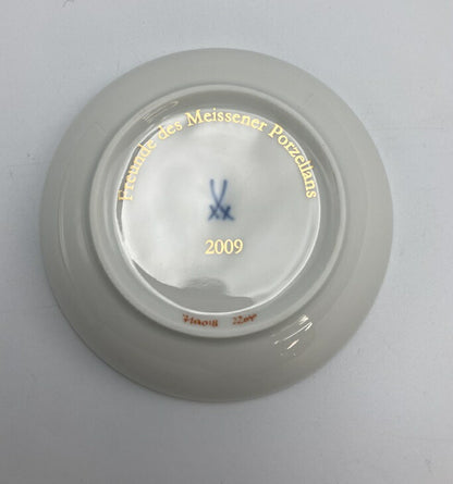 Meissen マイセン 会員記念品　小皿　2009年 中古 スモール 虎 アニマル 非売品 プレート どうぶつ 干支