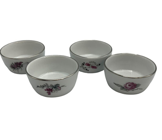 Meissen マイセン 会員記念品 小ボウル 小皿 4種 2016-2019 中古　 プレート 花 虫 蝶 非売品