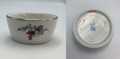 Meissen マイセン 会員記念品 小ボウル 小皿 4種 2016-2019 中古　 プレート 花 虫 蝶 非売品