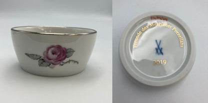 Meissen マイセン 会員記念品 小ボウル 小皿 4種 2016-2019 中古　 プレート 花 虫 蝶 非売品