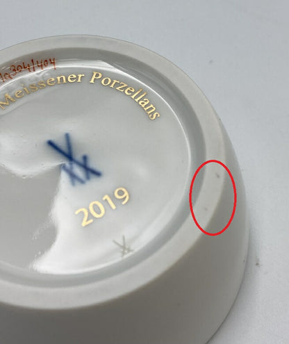 Meissen マイセン 会員記念品 小ボウル 小皿 4種 2016-2019 中古　 プレート 花 虫 蝶 非売品