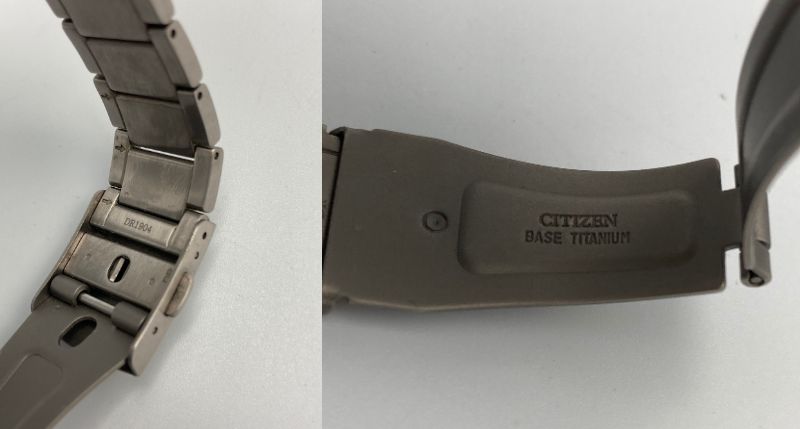 CITIZEN ATTESA ソーラー電波 エコドライブ クオーツ 腕時計 E610-S104203 中古  シチズン アテッサ AT3050-51L 3針 カレンダー ブルー