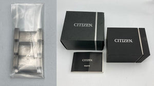 CITIZEN ATTESA ソーラー電波 エコドライブ クオーツ 腕時計 E610-S104203 中古  シチズン アテッサ AT3050-51L 3針 カレンダー ブルー
